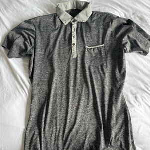 State & Liberty grey polo